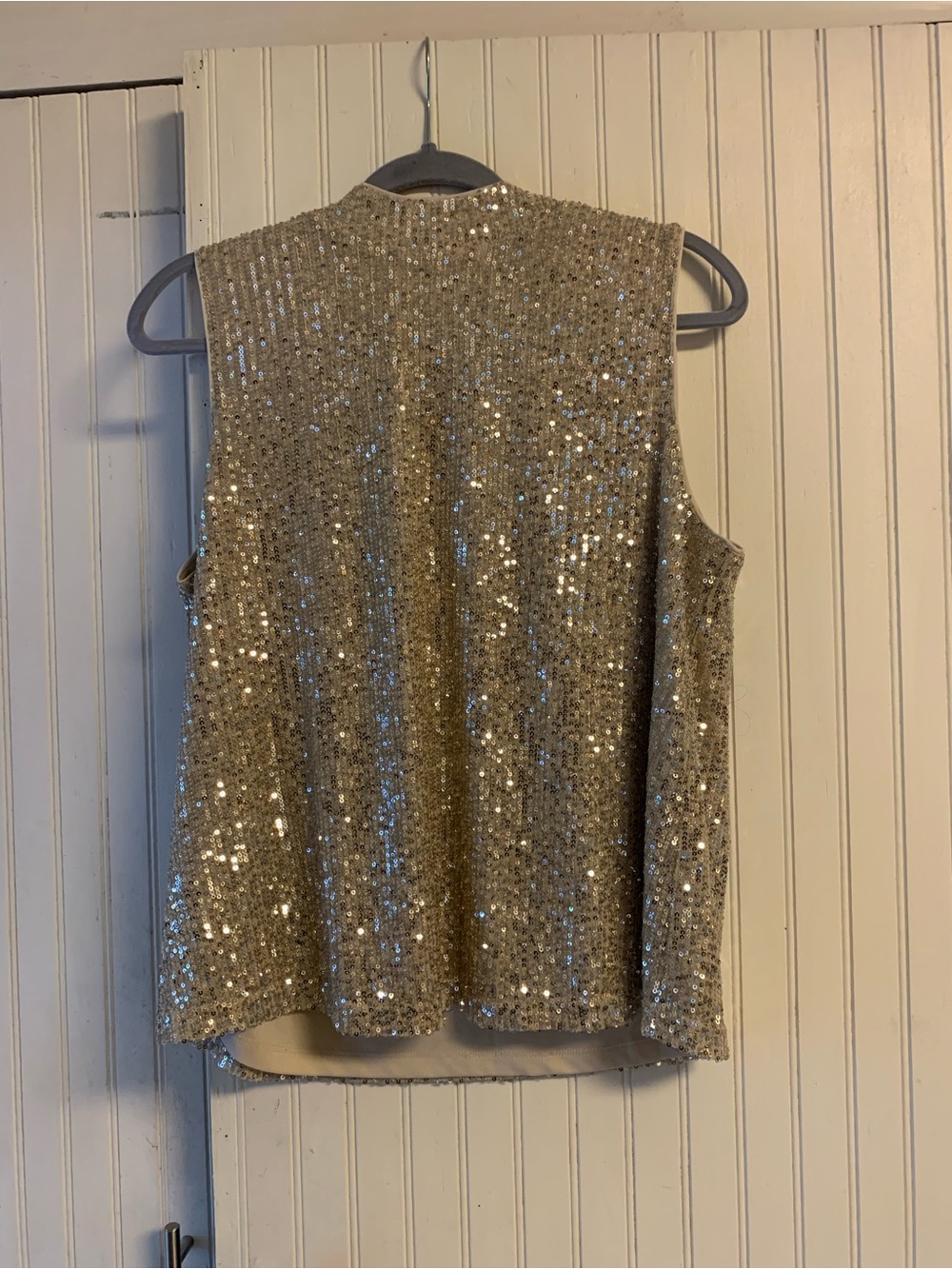 Cupio Gold Sequin Sleeveless Camisole